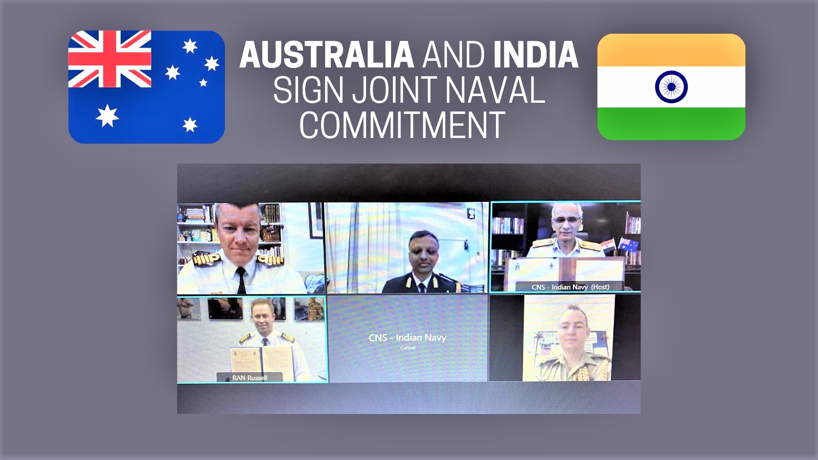 भारत-ऑस्ट्रेलिया ने नौसैनिक संबंधों को बढ़ावा देने के लिए किया समझौता