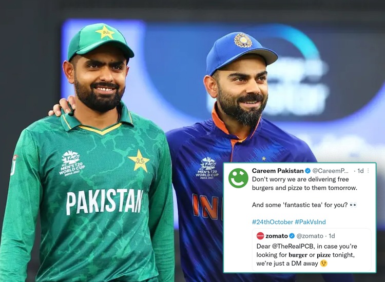इंडिया और पाकिस्तान के फूड डेलिवरी एप्प की जारी है टकरार, मैच के बाद पाकिस्तान फूड एप्प ले रहा मजे