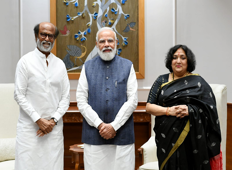 रजनीकांत ने राष्ट्रपति और प्रधानमंत्री से की मुलाकात