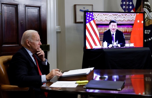 अमेरिकी राष्ट्रपति जो बाइडन और शी जिनपिंग के बीच वर्चुअल मीटिंग में द्विपक्षीय मुद्दों पर हुई चर्चा