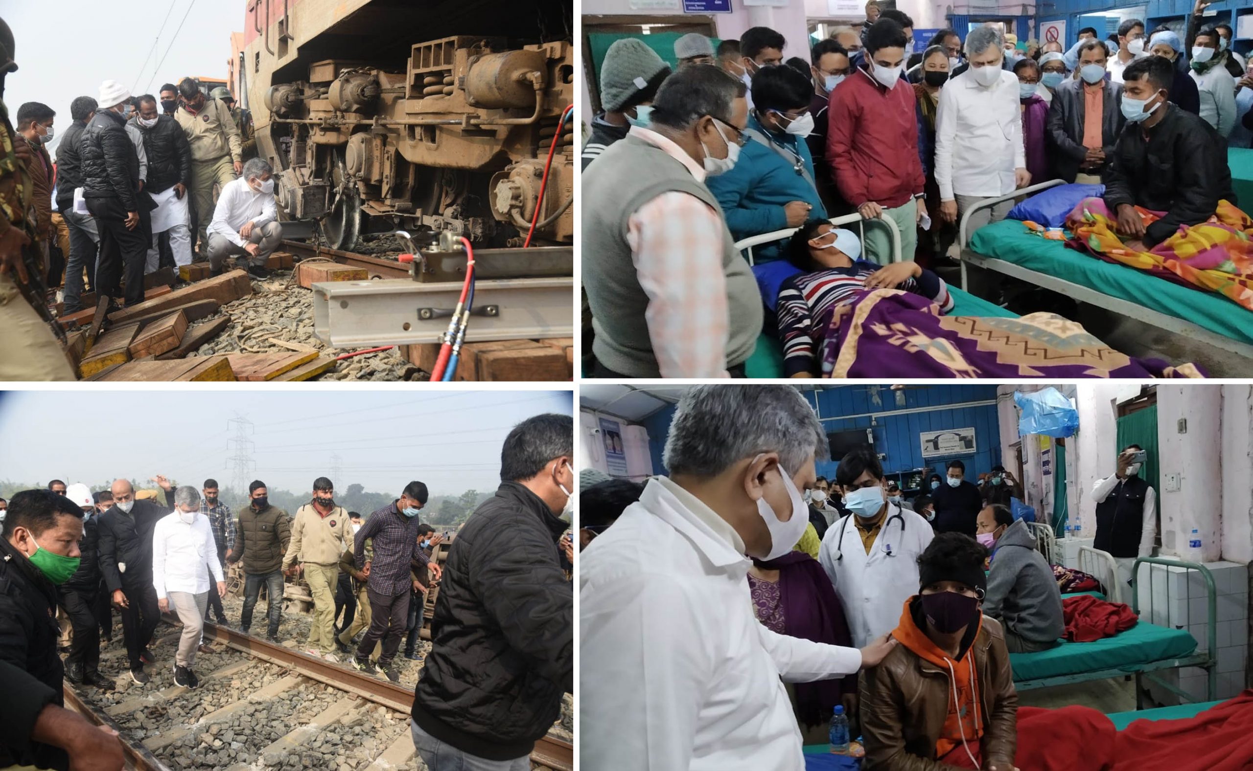 Bikaner Guwahati Express : रेल मंत्री ने बीकानेर-गुवाहाटी एक्सप्रेस के घटनास्थल का किया दौरा, पीड़ितों का जाना हालचाल