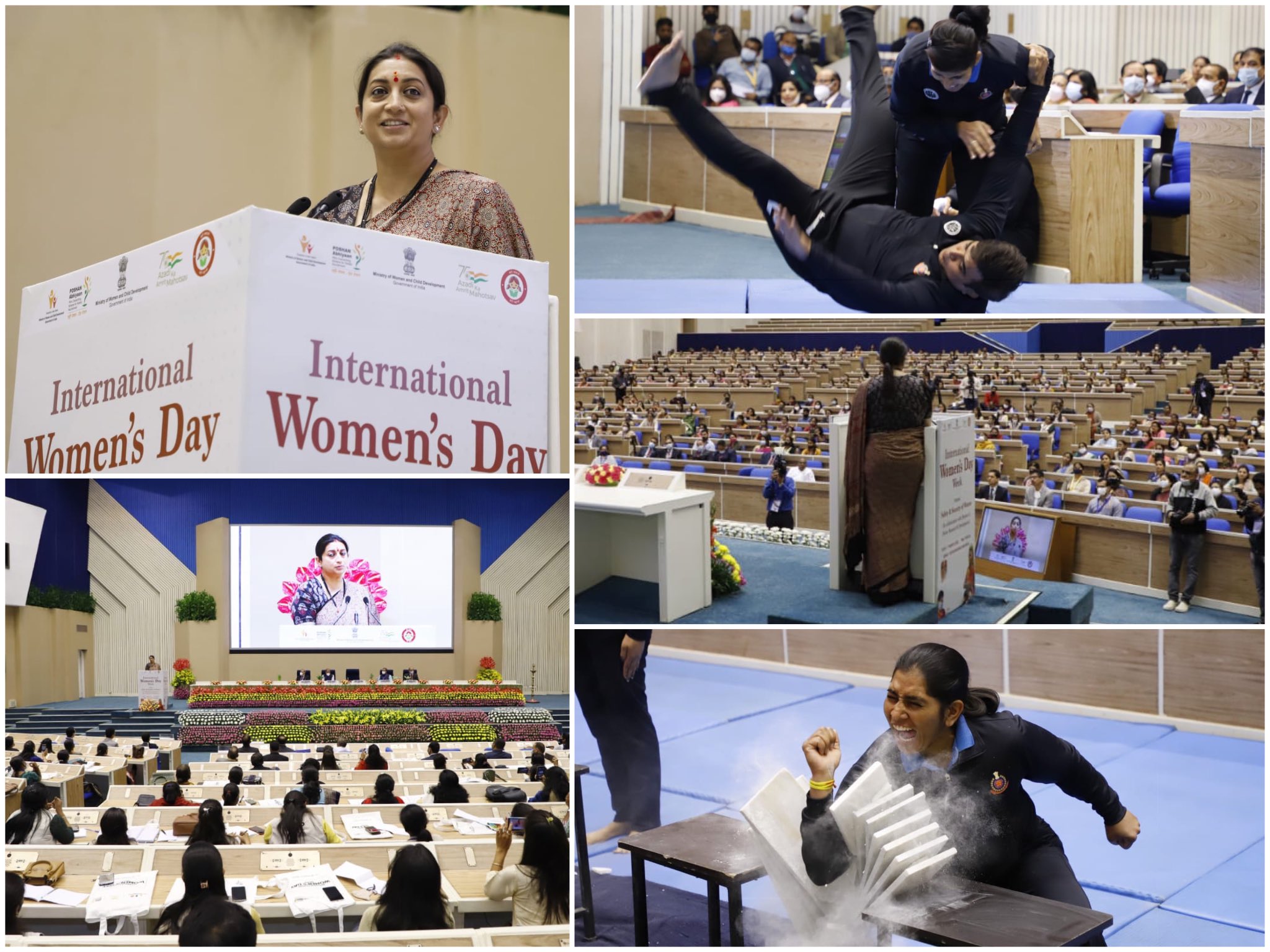 International Womens Day : वन स्टॉप सेंटर पर मिलेगी सेल्फ डिफेंस की ट्रेनिंग- स्मृति ईरानी