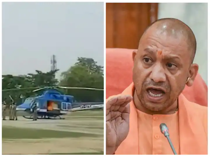Yogi Adityanath के हेलिकॉप्टर की Emergency Landing, लखनऊ जाते समय पक्षी टकराया