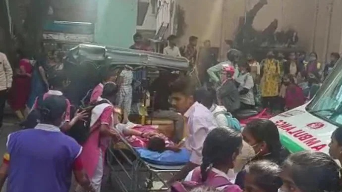 हैदराबाद के कॉलेज में गैस लीक के बाद 15 से अधिक छात्रों को अस्पताल में भर्ती कराया गया