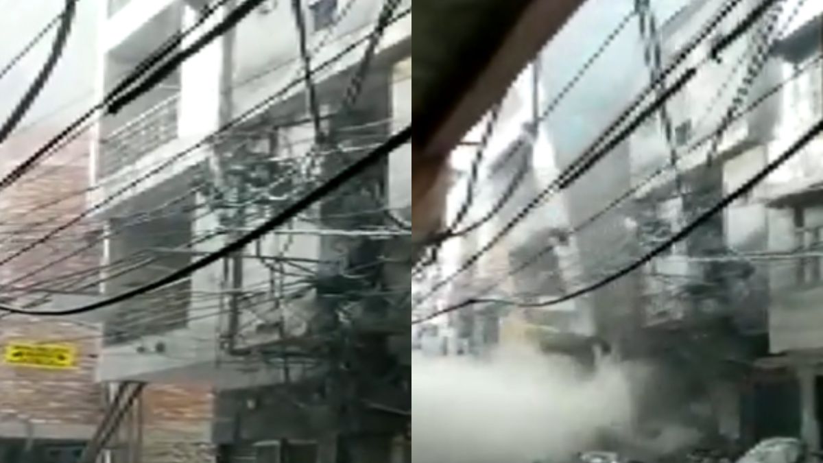 दिल्ली: शास्त्री नगर इलाके में बड़ा हादसा, पलक झपकते ही जमींदोज हुई चार मंजिला इमारत- देखें वीडियो