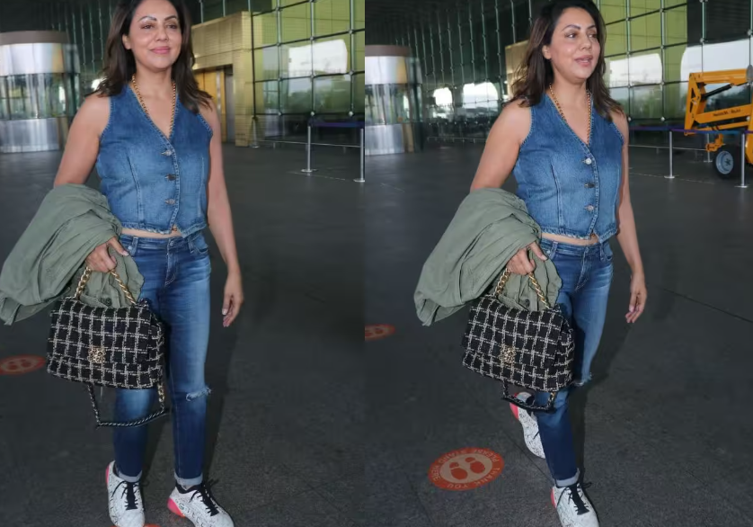 Gauri Khan का शानदार Airport Look में आई नजर, सोशल मीडिया पर तस्वीर हुई वायरल, देखें