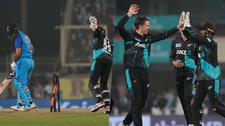 न्यूजीलैंड ने भारत को 21 रन से हराया: टी-20 सीरीज में 1-0 से आगे कीवी टीम,सुंदर का अर्धशतक बेकार