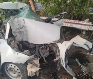 नोएडा में तेज रफ्तार कार ने ली तीन की जान, पति-पत्नी और बेटे की मौत