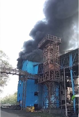 छत्तीसगढ़ विद्युत उत्पादन कंपनी के पावर प्लांट में लगी भीषण आग, करोड़ों का नुकसान