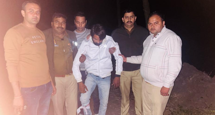 सहारनपुर में पुलिस और बदमाशों के बीच मुठभेड़, 25 हजार का इनामी घायल