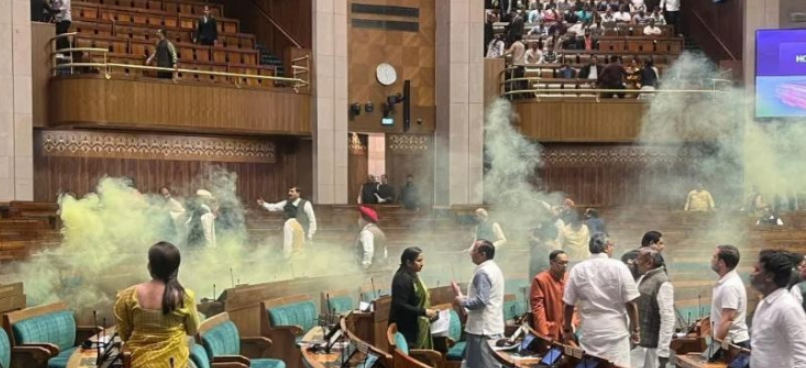 संसद की सुरक्षा में सेंधः लोकसभा कार्यवाही के दौरान दर्शक दीर्घा से कूदे दो व्यक्ति, मचा हड़कंप
