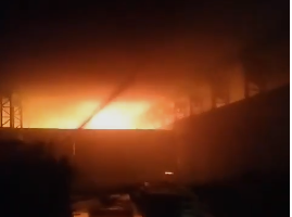 fire breaks out in crockery factory