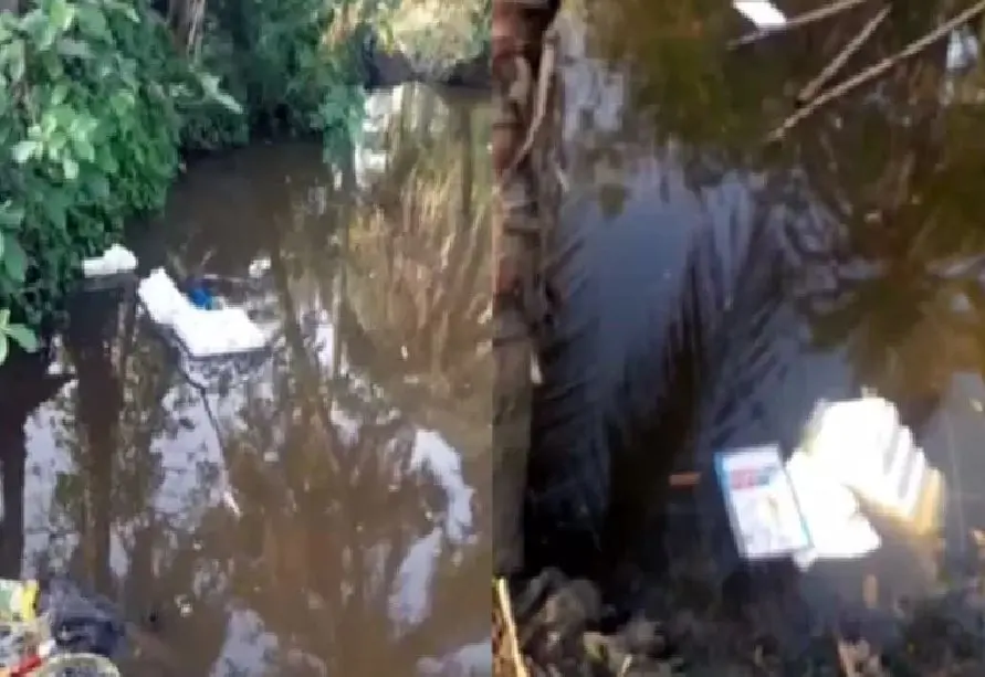 पश्चिम बंगाल में ईवीएम मशीन को तालाब में फेंकने पर बवाल, तृणमूल कार्यकर्ताओं पर बड़ा आरोप