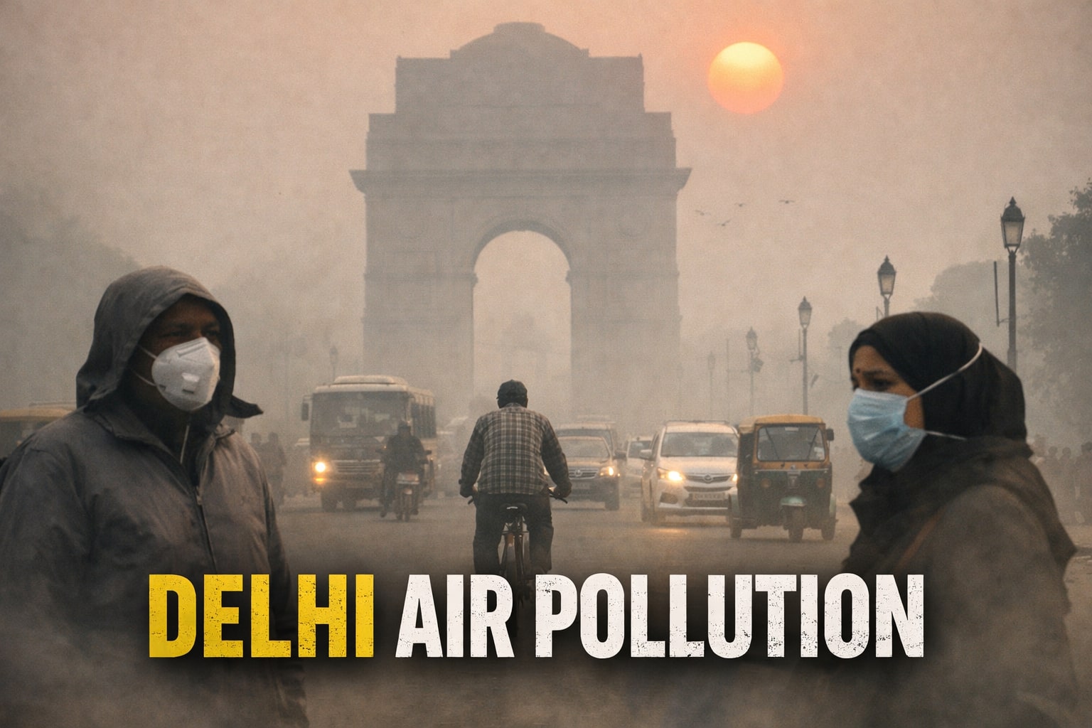 Delhi NCR Air Pollution: जहरीली हवा से जनजीवन बेहाल