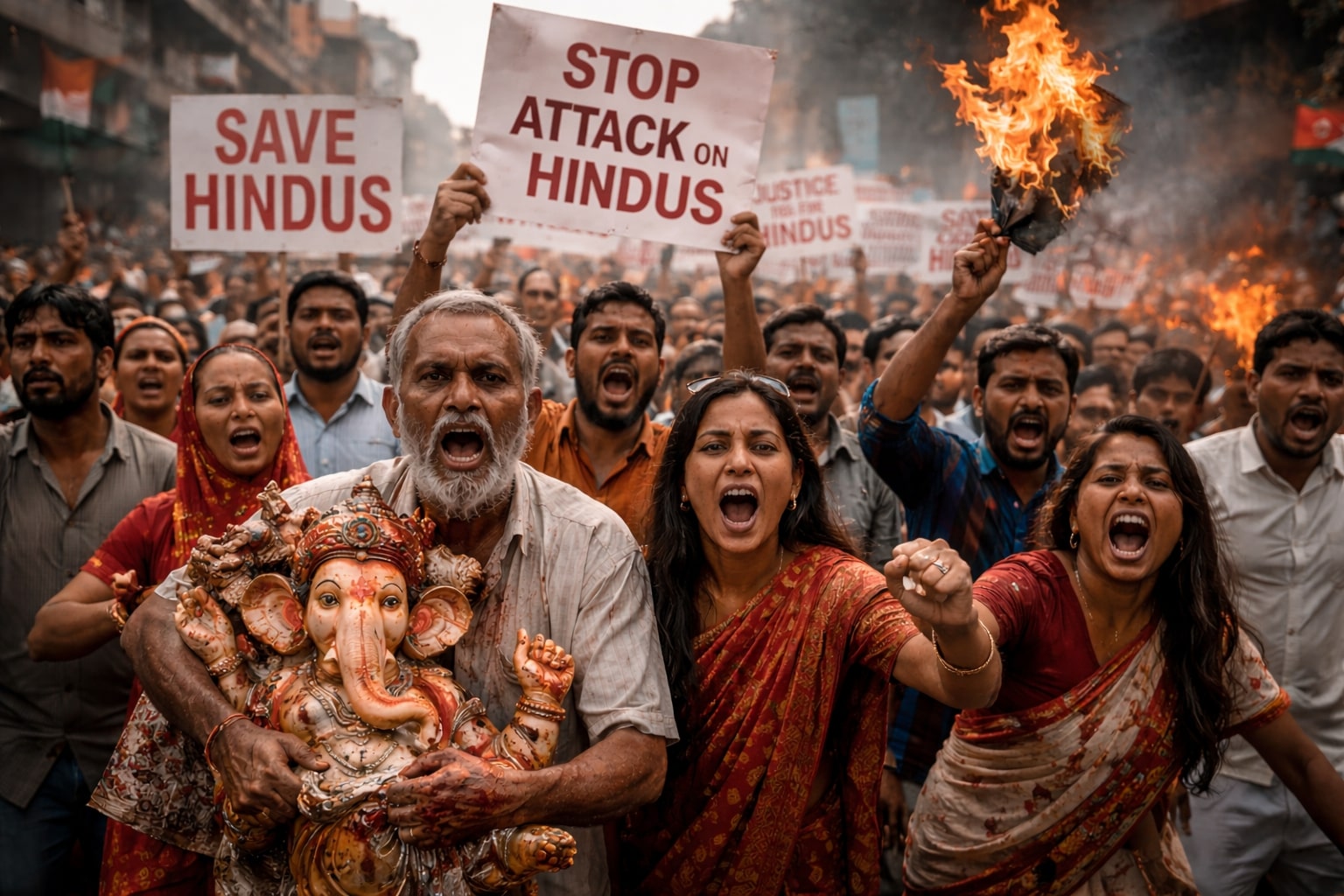 बांग्लादेश में हिंदुओं के खिलाफ हिंसा