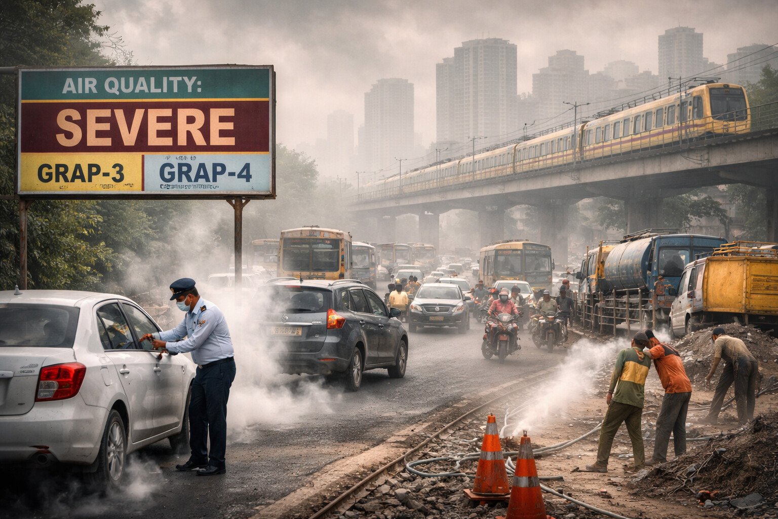 जब हवा ने बजाया अलार्म: GRAP-3 और GRAP-4 के साथ रेखा गुप्ता सरकार का निर्णायक कदम