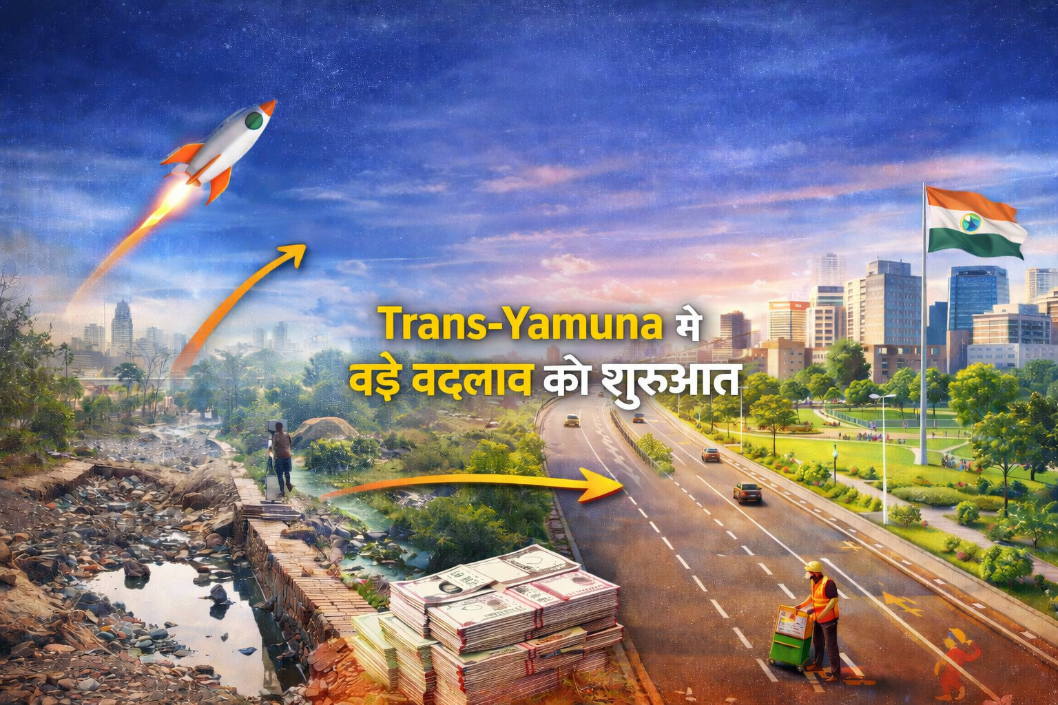 ₹728 करोड़ से बदलेगा यमुनापार का भविष्य: विकास को मिली नई रफ्तार