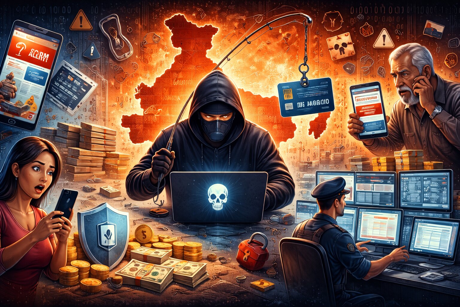 भारत में बढ़ते साइबर क्राइम: डिजिटल दुनिया में खतरे की लहर