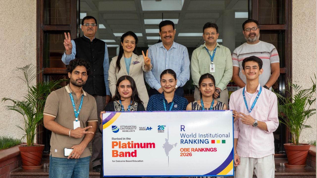 उत्तरांचल विश्वविद्यालय ने रचा इतिहास, WIR OBE 2026 में हासिल किया प्लेटिनम बैंड