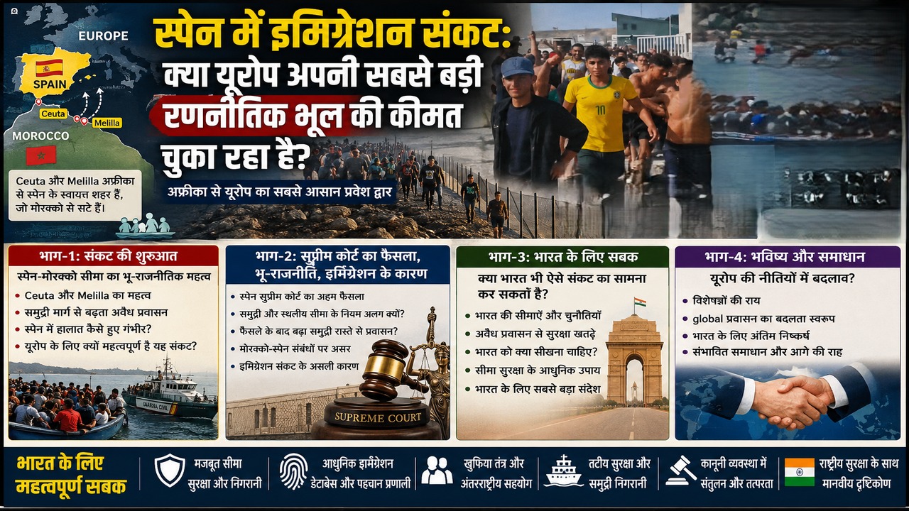 स्पेन में इमिग्रेशन विस्फोट! यूरोप की सीमा पर मचा हड़कंप, क्या भारत के लिए भी है खतरे की घंटी?