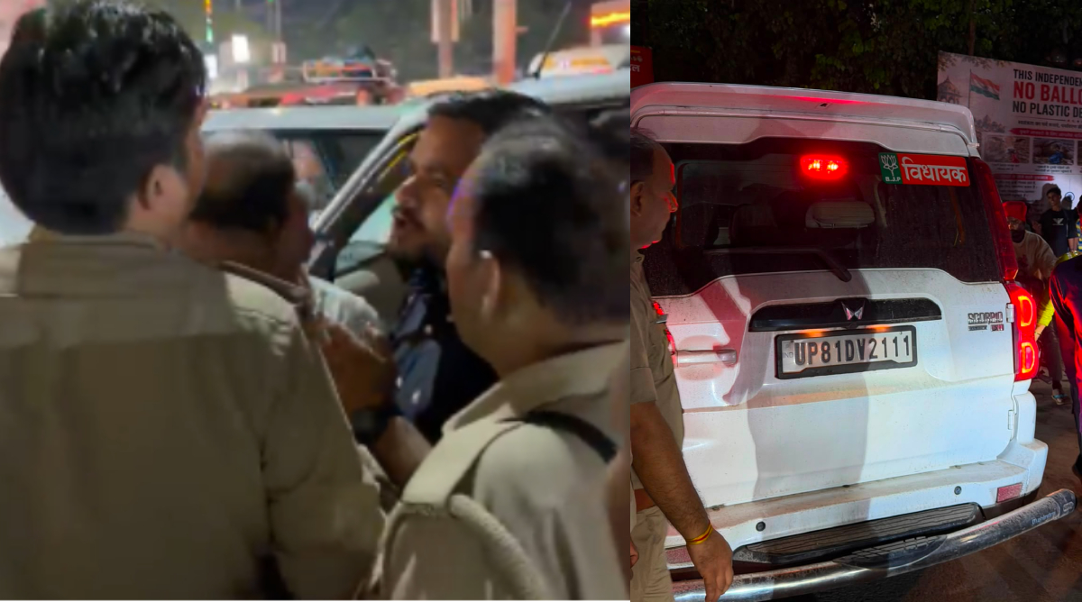 वृन्दावन में BJP विधायक और DSP में तीखी बहस, वर्दी उतरवाने की धमकी का वीडियो वायरल