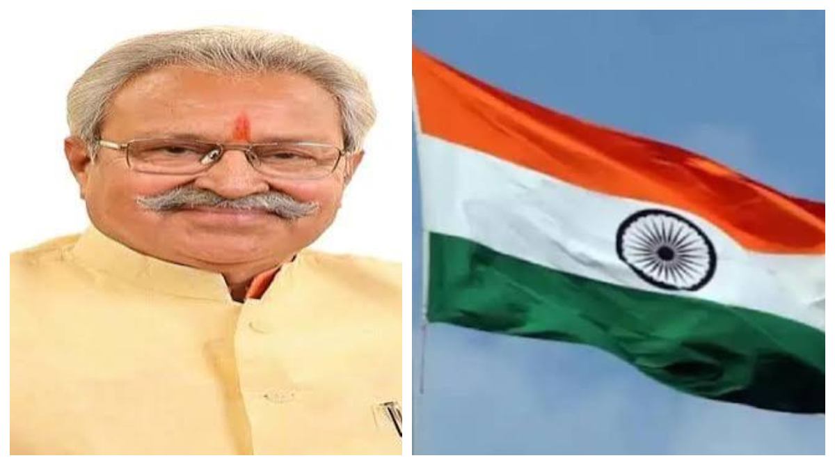 मेरठ में सांसद डॉ. लक्ष्मीकांत वाजपेयी ने की हर घर तिरंगा फहराने की अपील, लोगों को वितरित किए तिरंगे