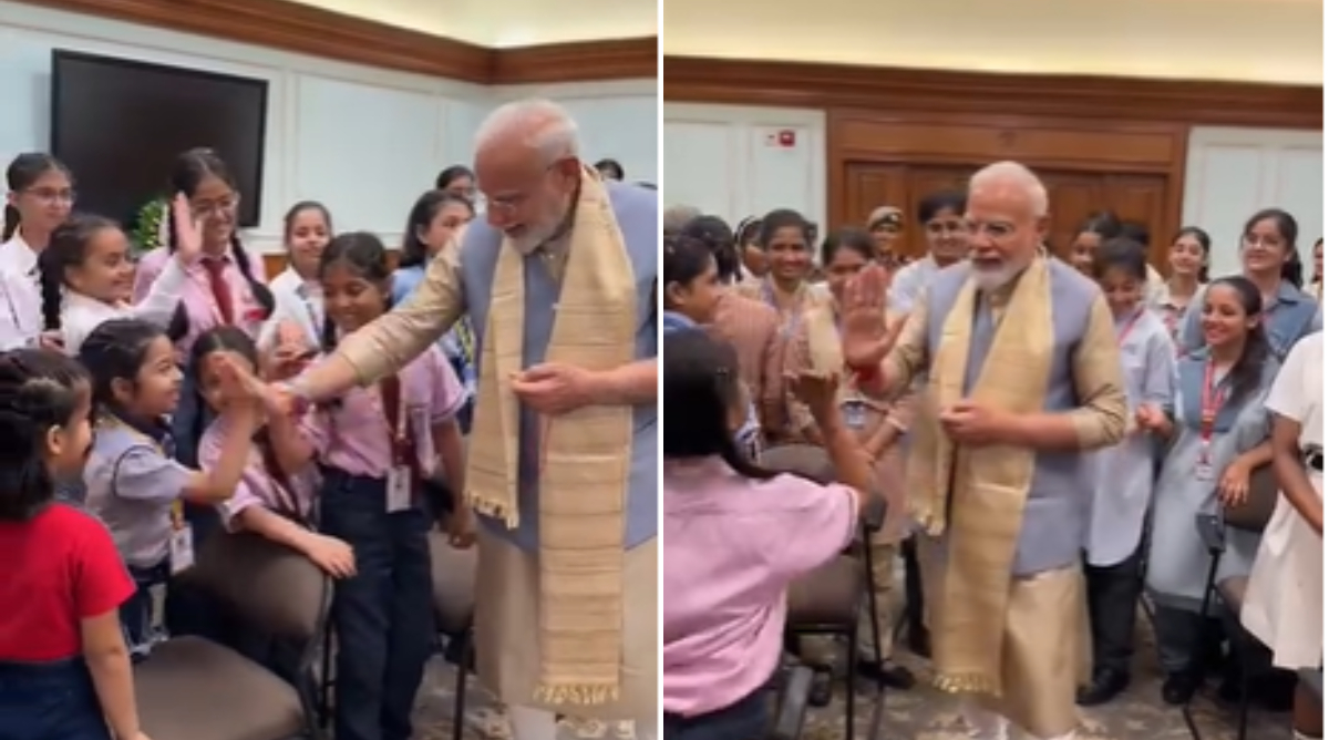 प्रधानमंत्री मोदी ने स्कूली बच्चों के साथ मनाया रक्षाबंधन, 7 LKM पर दिखा उत्सव का खास रंग