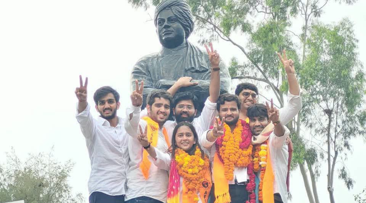 DUSU Election Result 2026 : ABVP ने अध्यक्ष पद बरकरार रखा, 4 में से 3 सीटें जीतीं