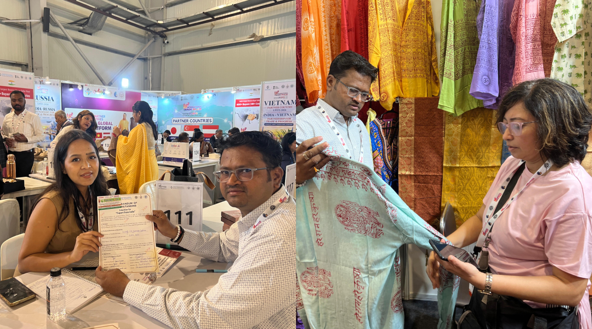 UP इंटरनेशनल ट्रेड शो 2026, काशी के हस्तनिर्मित वस्त्रों की बढ़ी मांग, जापान, वियतनाम और नेपाल से मिले ऑर्डर