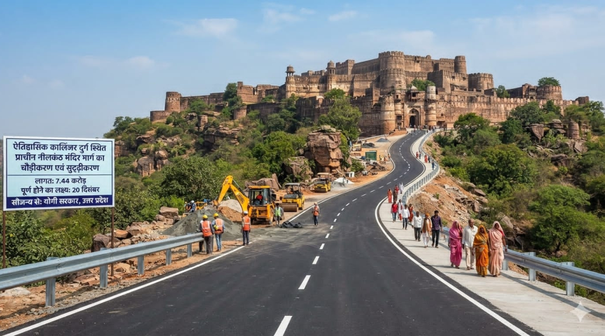 योगी सरकार की बड़ी सौगात, 7.44 करोड़ से संवरेगा कालिंजर दुर्ग का नीलकंठ मंदिर मार्ग