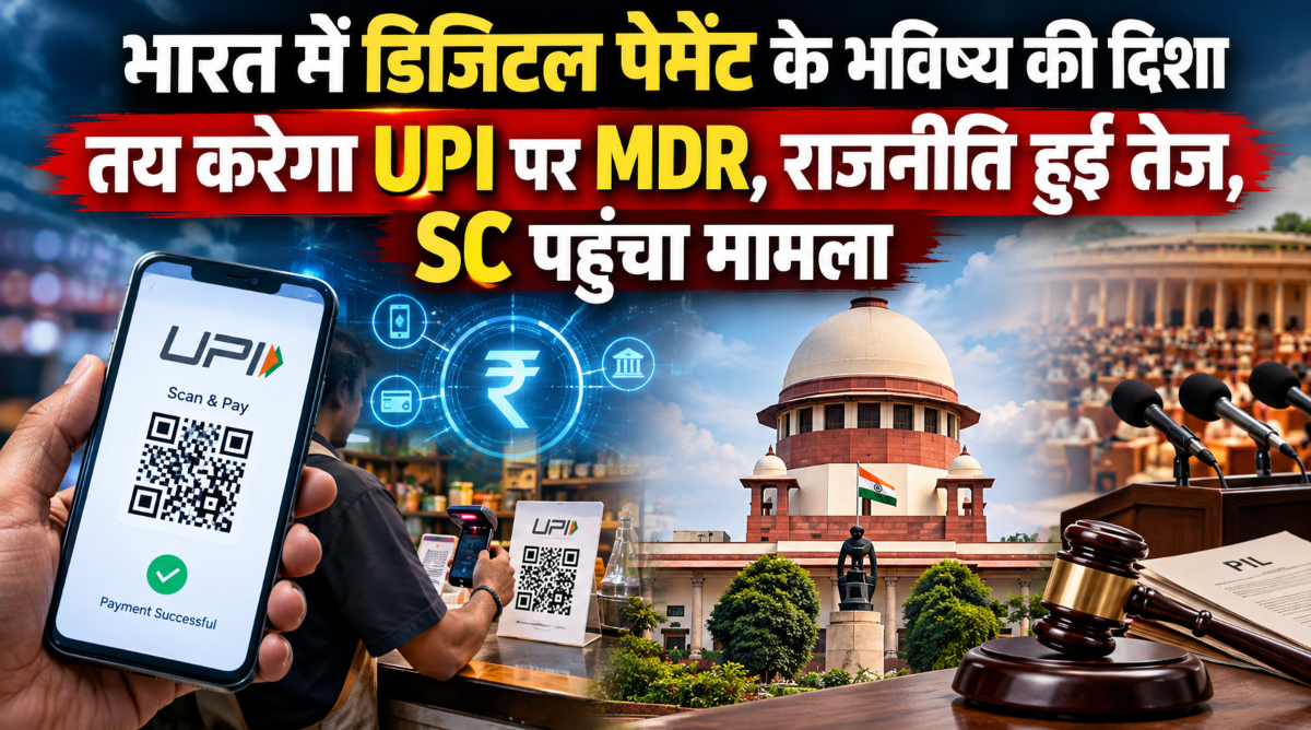 भारत में डिजिटल पेमेंट के भविष्य की दिशा तय करेगा UPI पर MDR, राजनीति हुई तेज, SC पंहुचा मामला