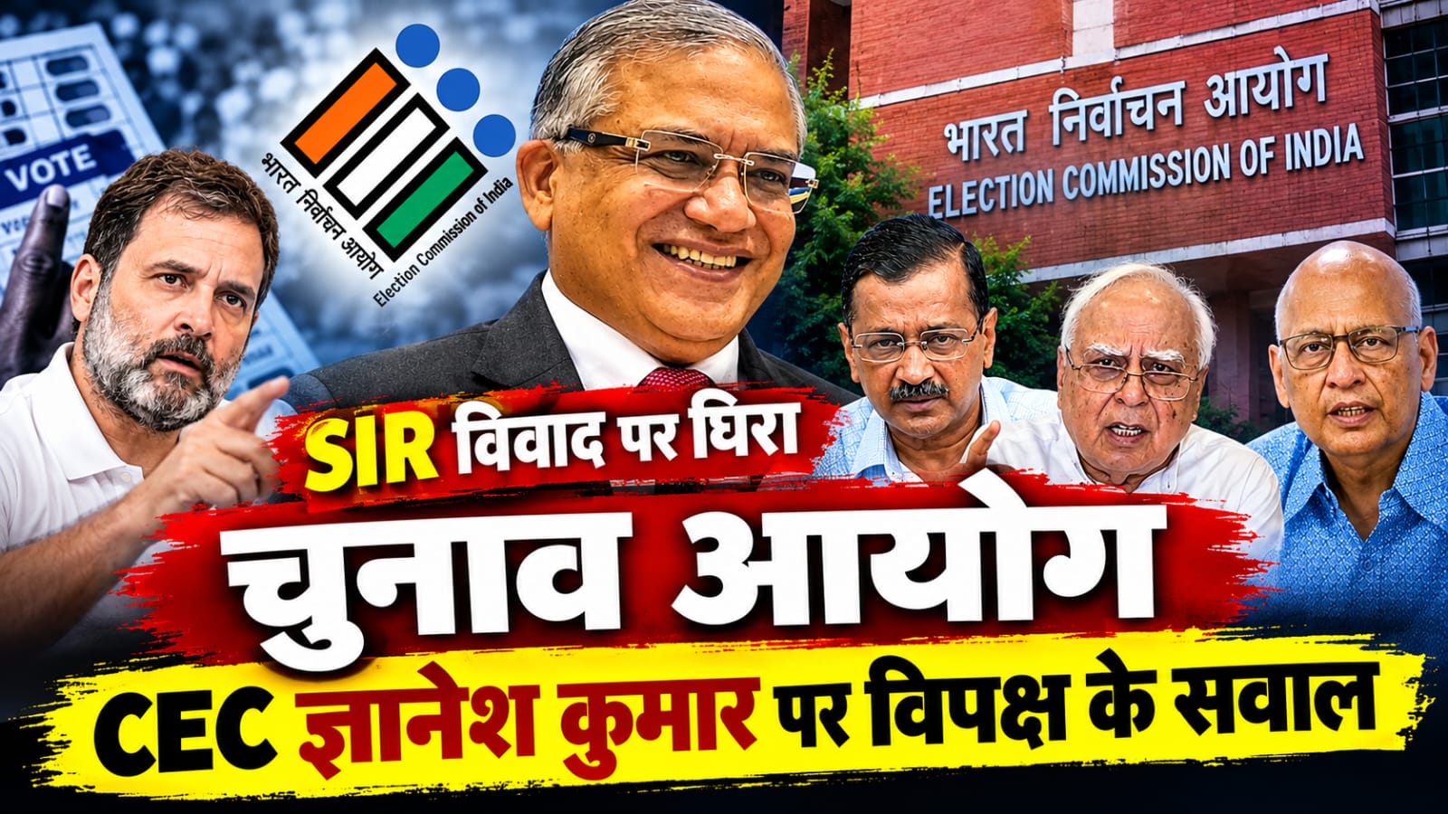 SIR विवाद पर घिरा चुनाव आयोग, CEC ज्ञानेश कुमार पर विपक्ष के सवाल