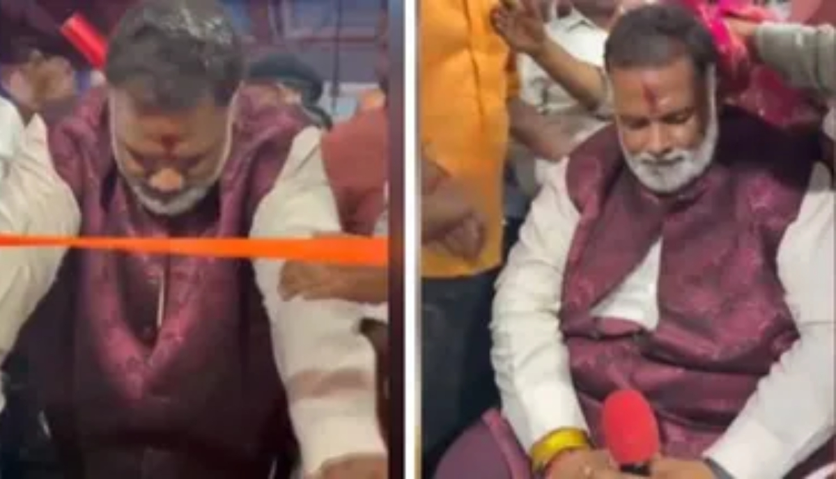 कटिहार में दुर्गा पूजा कार्यक्रम के दौरान अचानक बिगड़ी पप्पू यादव की तबीयत, मंच पर लड़खड़ाए